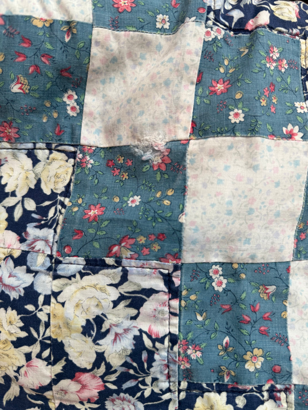 Folk Revival Vintage Patchwork Quilt
