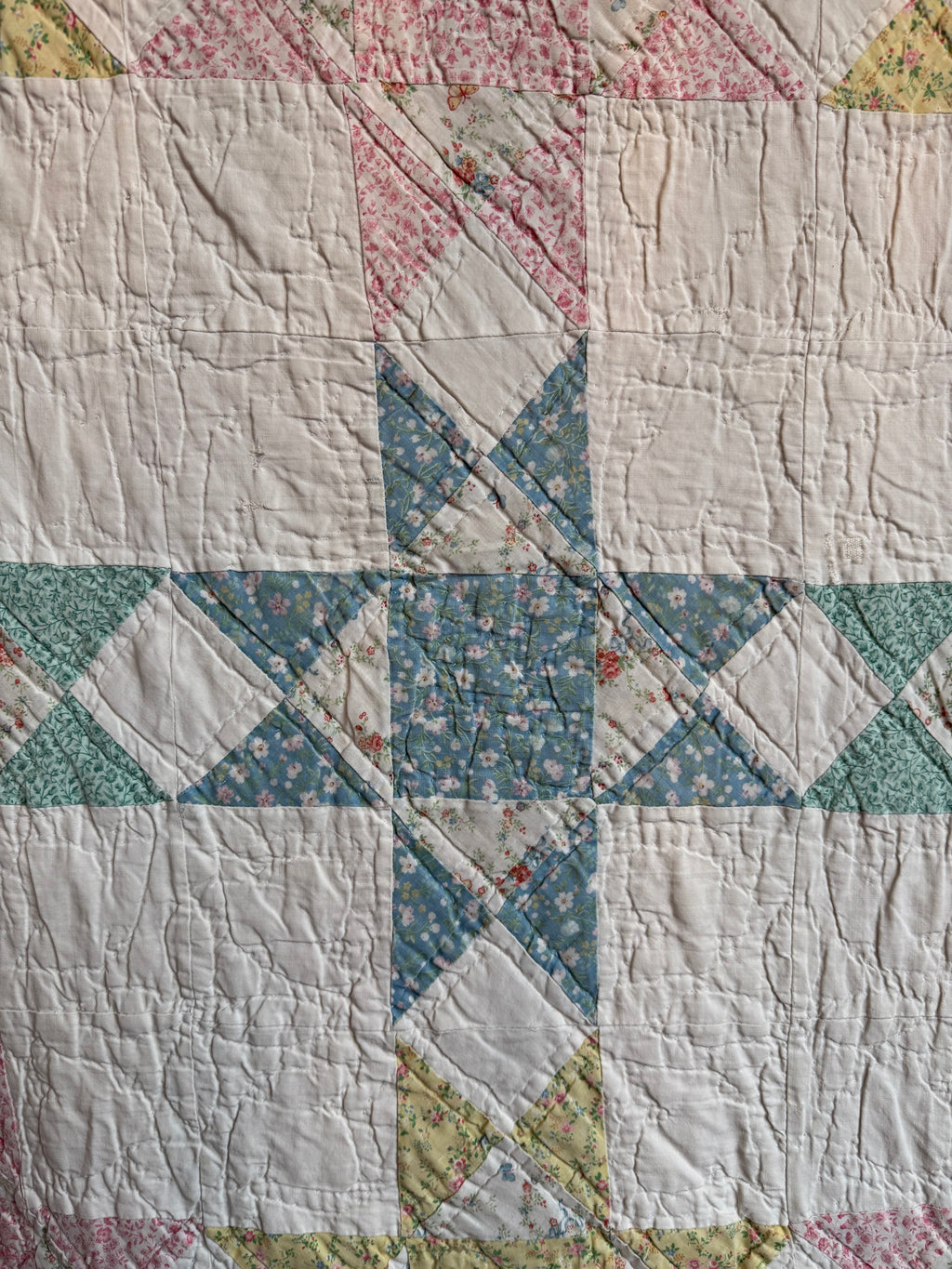 Vintage Star Patchwork Quilt