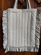 Handmade Quilted Ruffle Bag