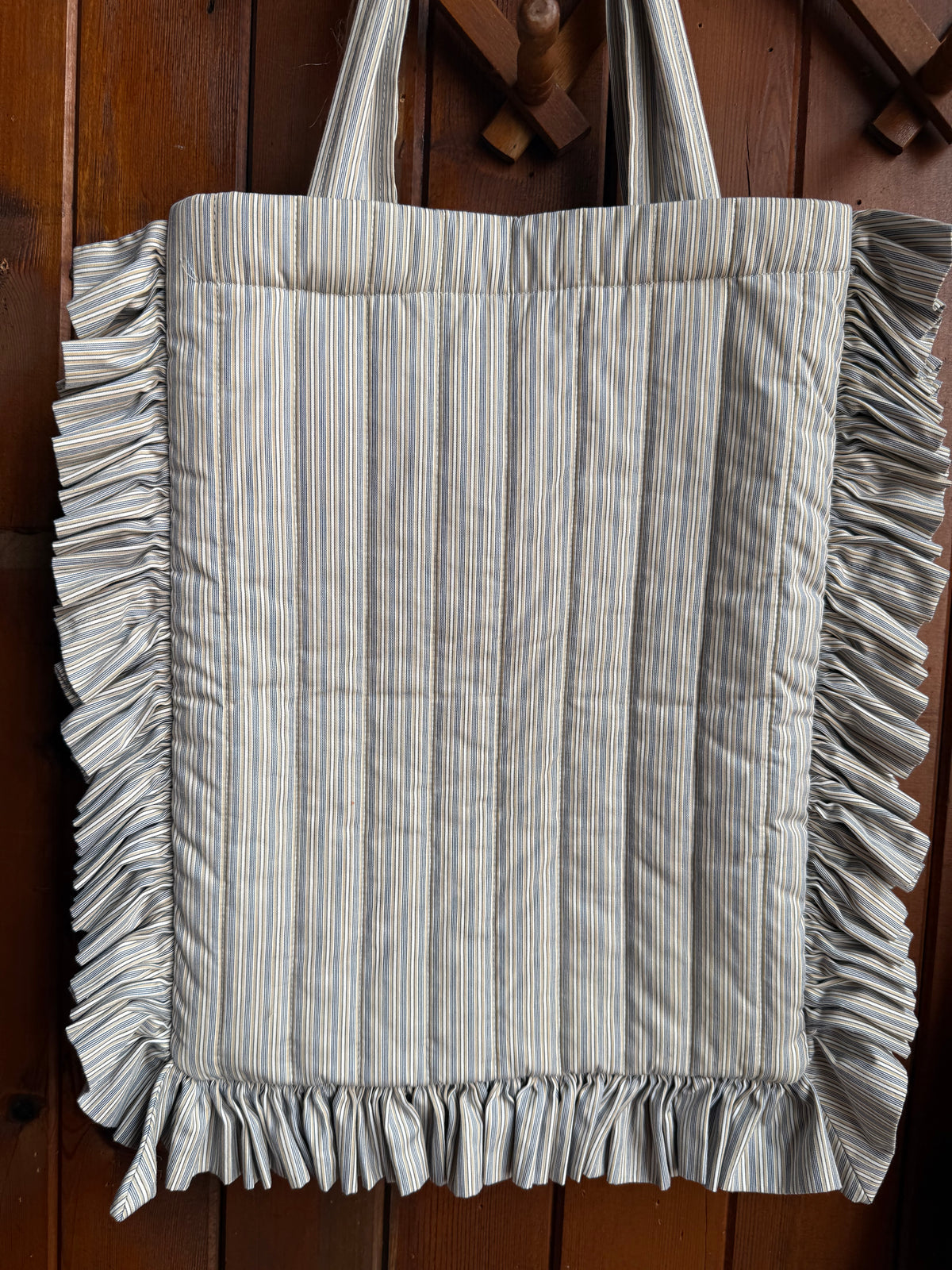 Handmade Quilted Ruffle Bag