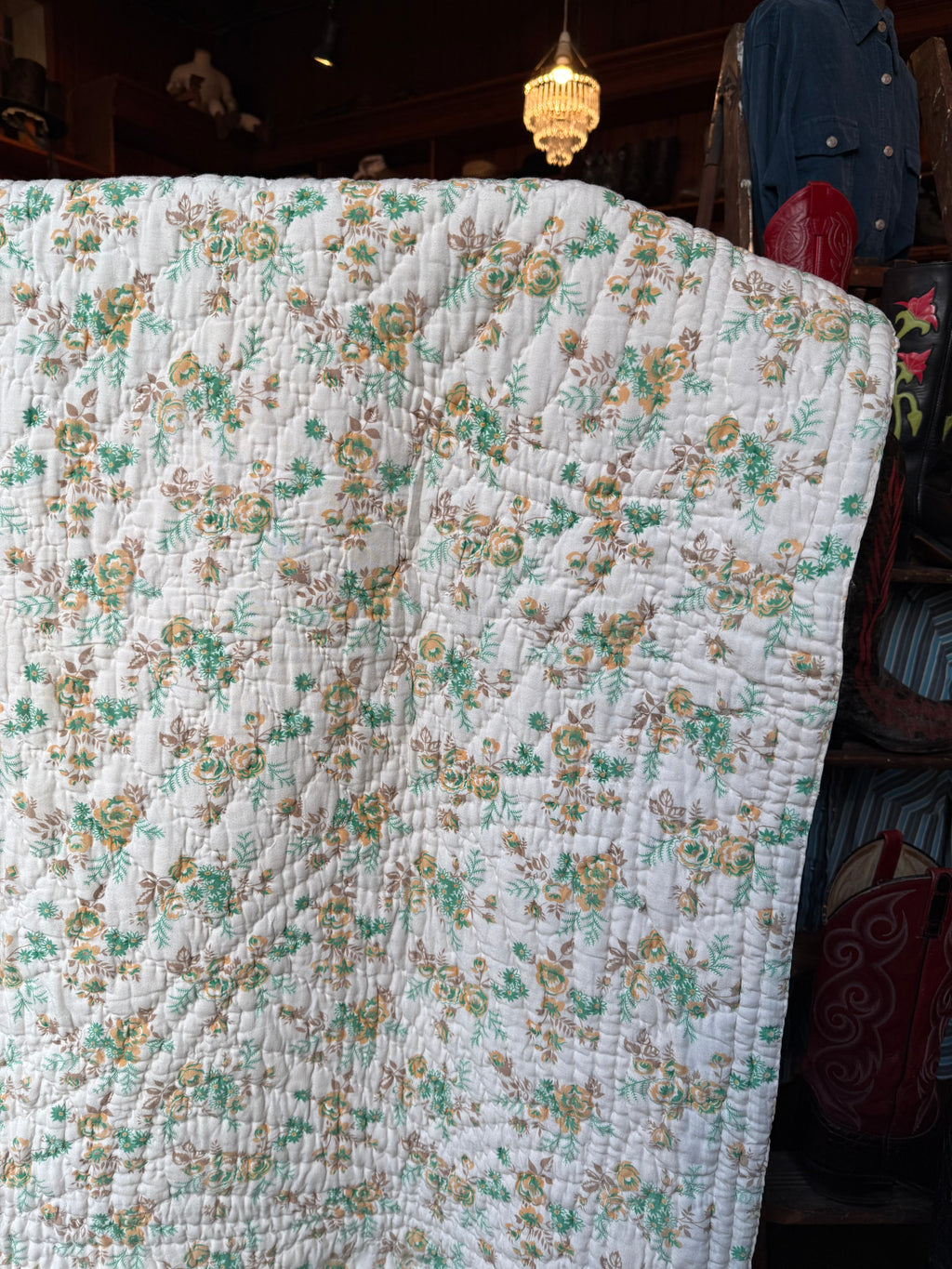 Vintage 1930s Reversible Lap Quilt