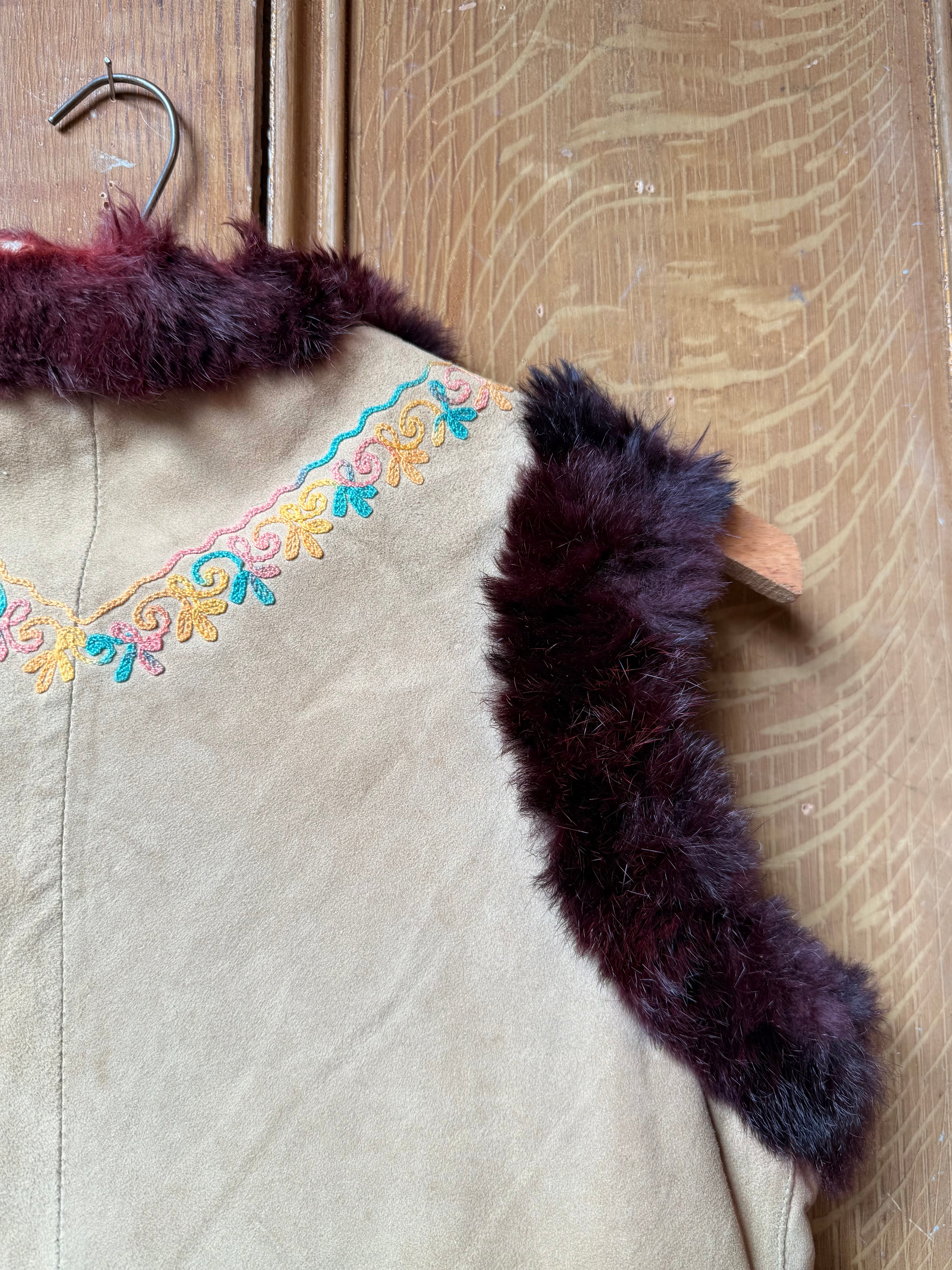 1970’s Folk Suede Gilet
