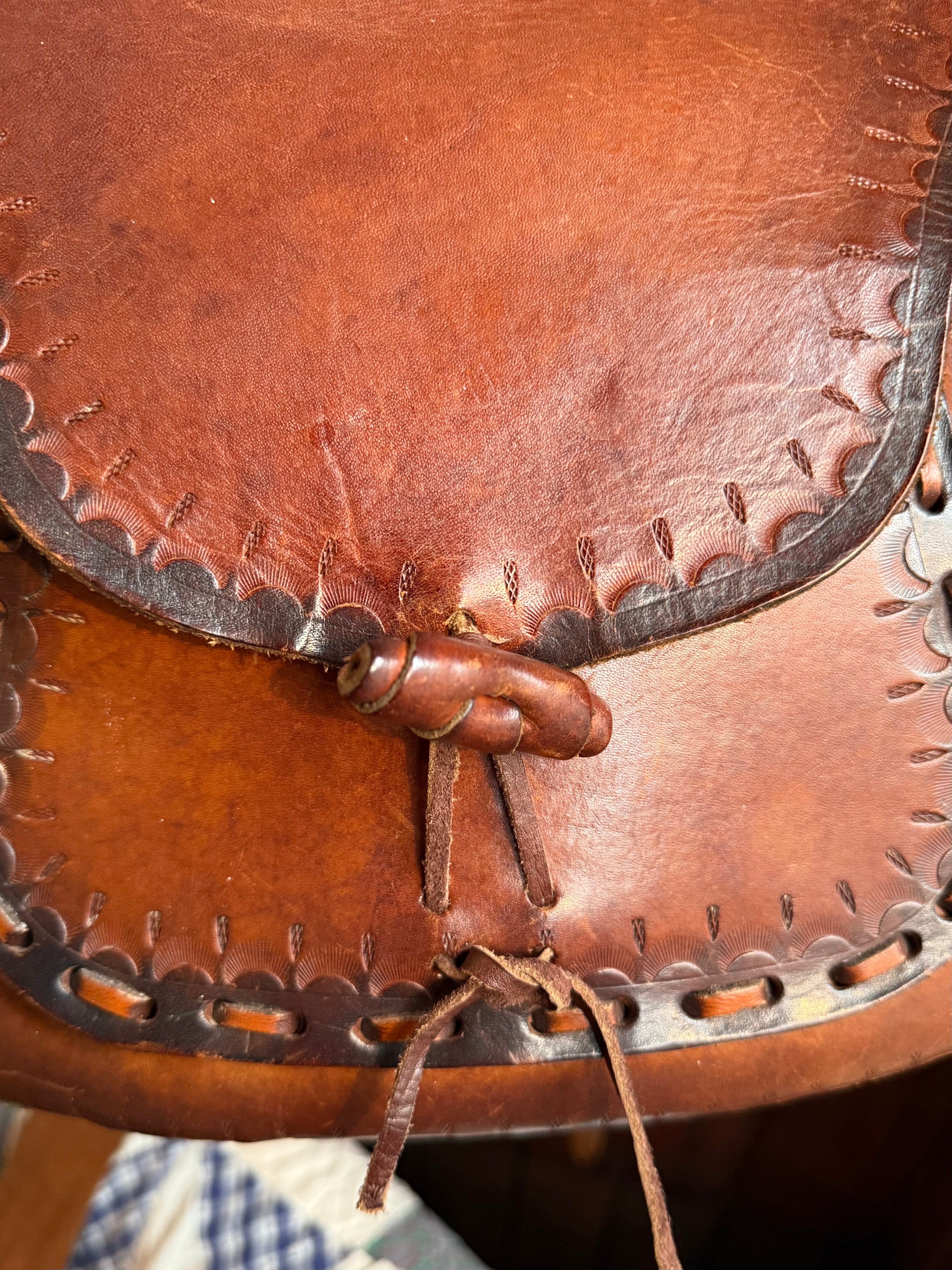 Vintage Handmade Leather Satchel