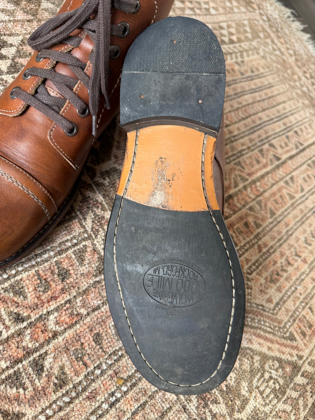 UK 7 / 8 - Wolverine 1000 Mile Cap-toe Boots