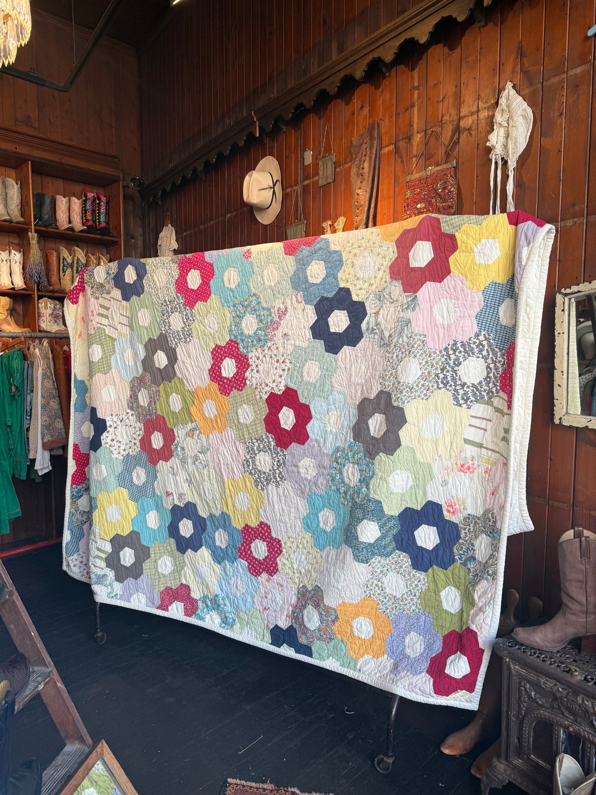 Vintage Grandmothers Garden Quilt