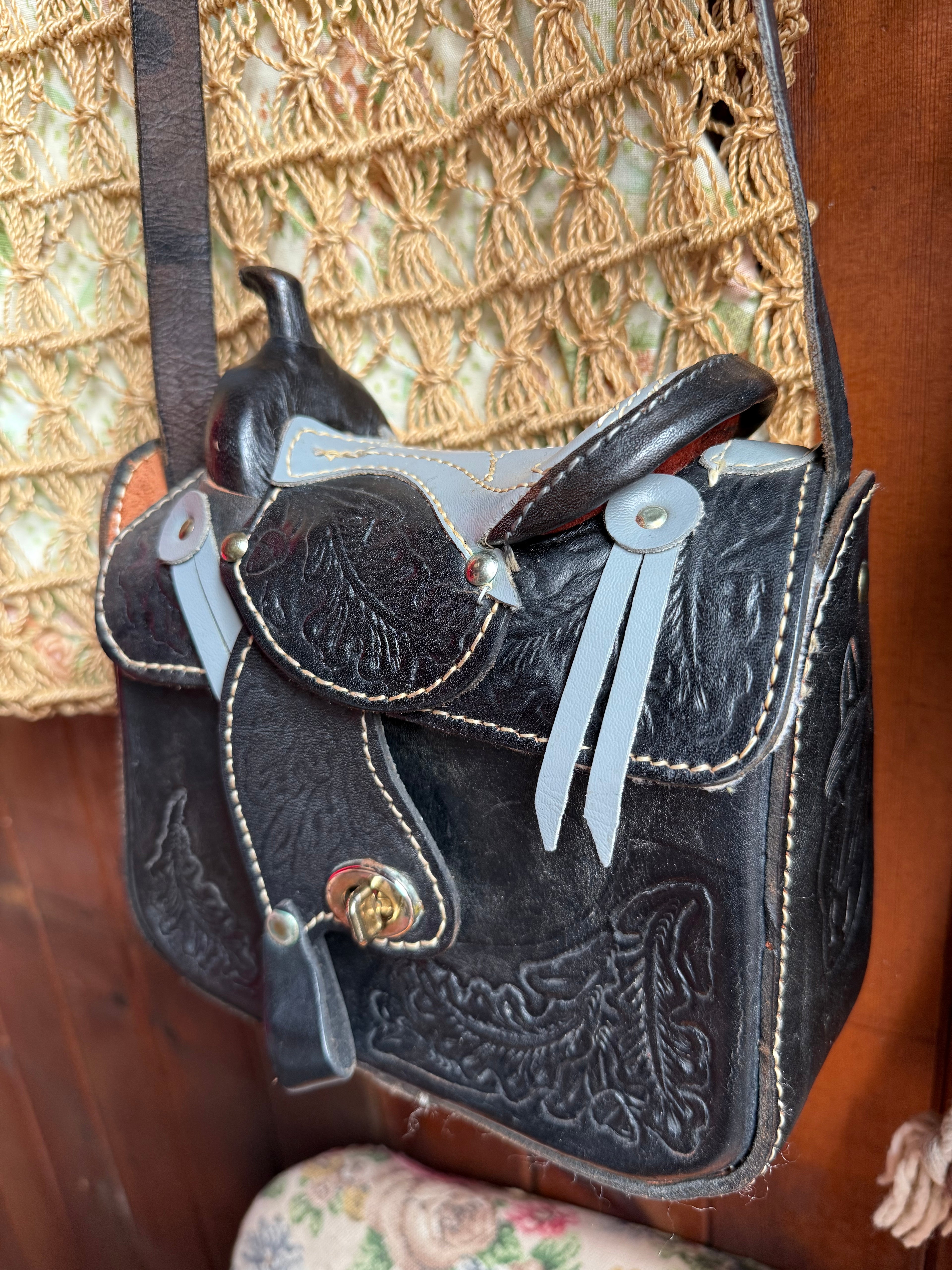 Artisan Handcrafted Leather Mini Saddle Bag