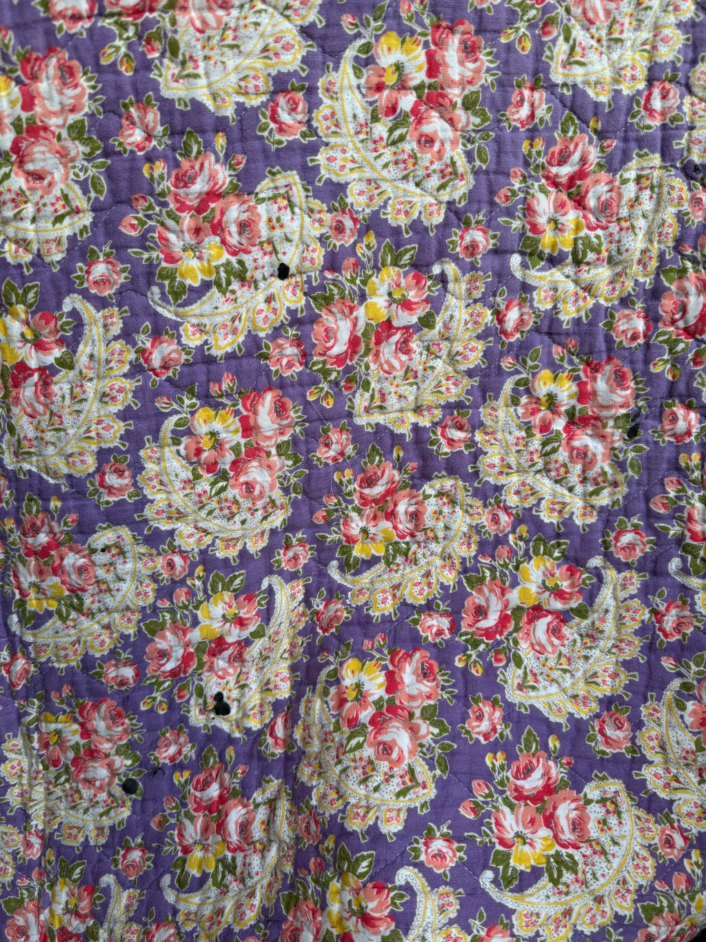 Vintage Purple Paisley Quilt
