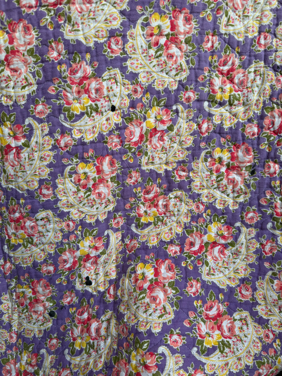 Vintage Purple Paisley Quilt