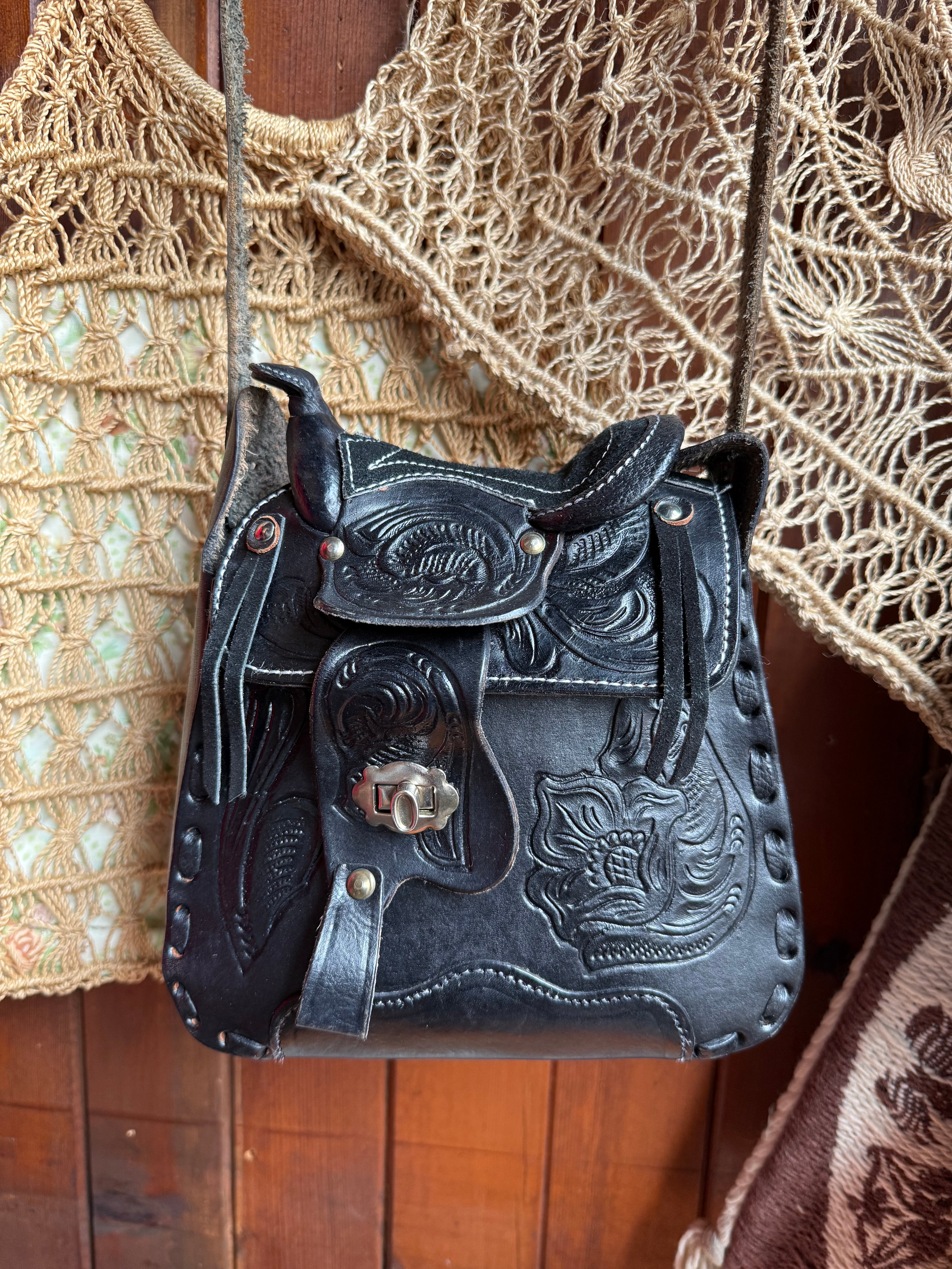 Artisan Handcrafted Leather Mini Saddle Bag
