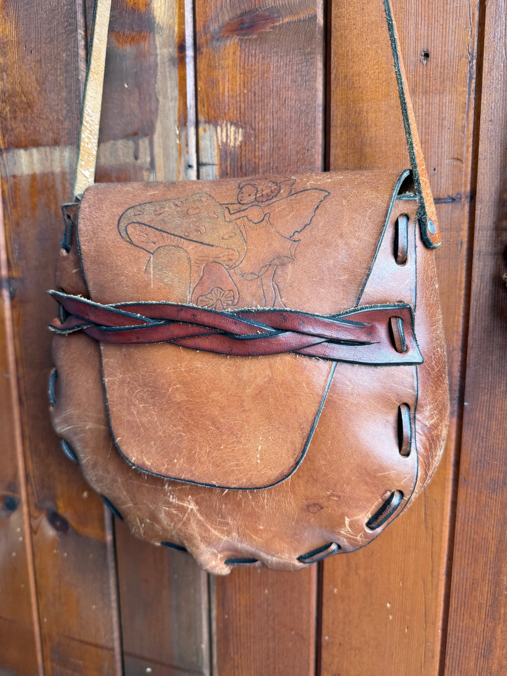 Vintage 1970’s Fairy and Toadstool Bag