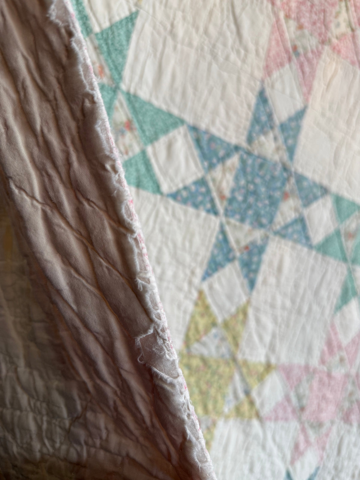 Vintage Star Patchwork Quilt
