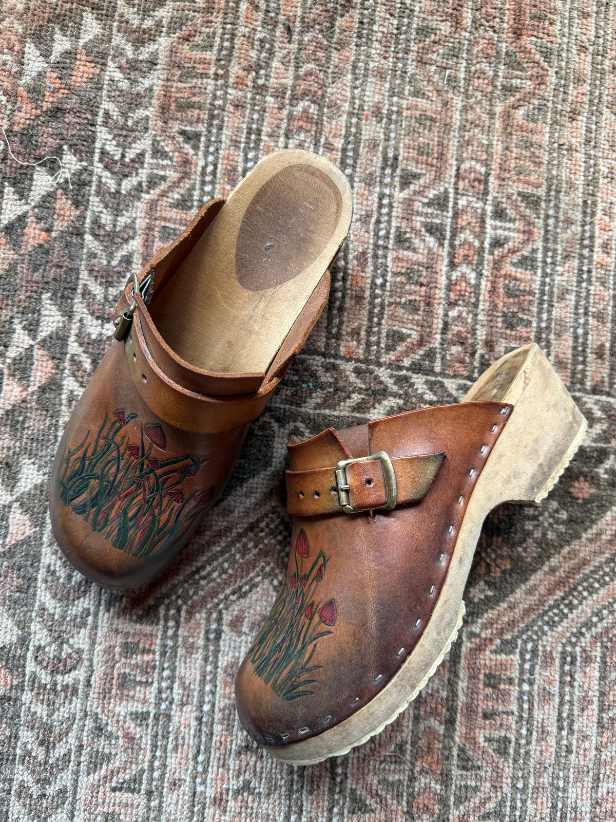 Original 1970s Handmade Clogs