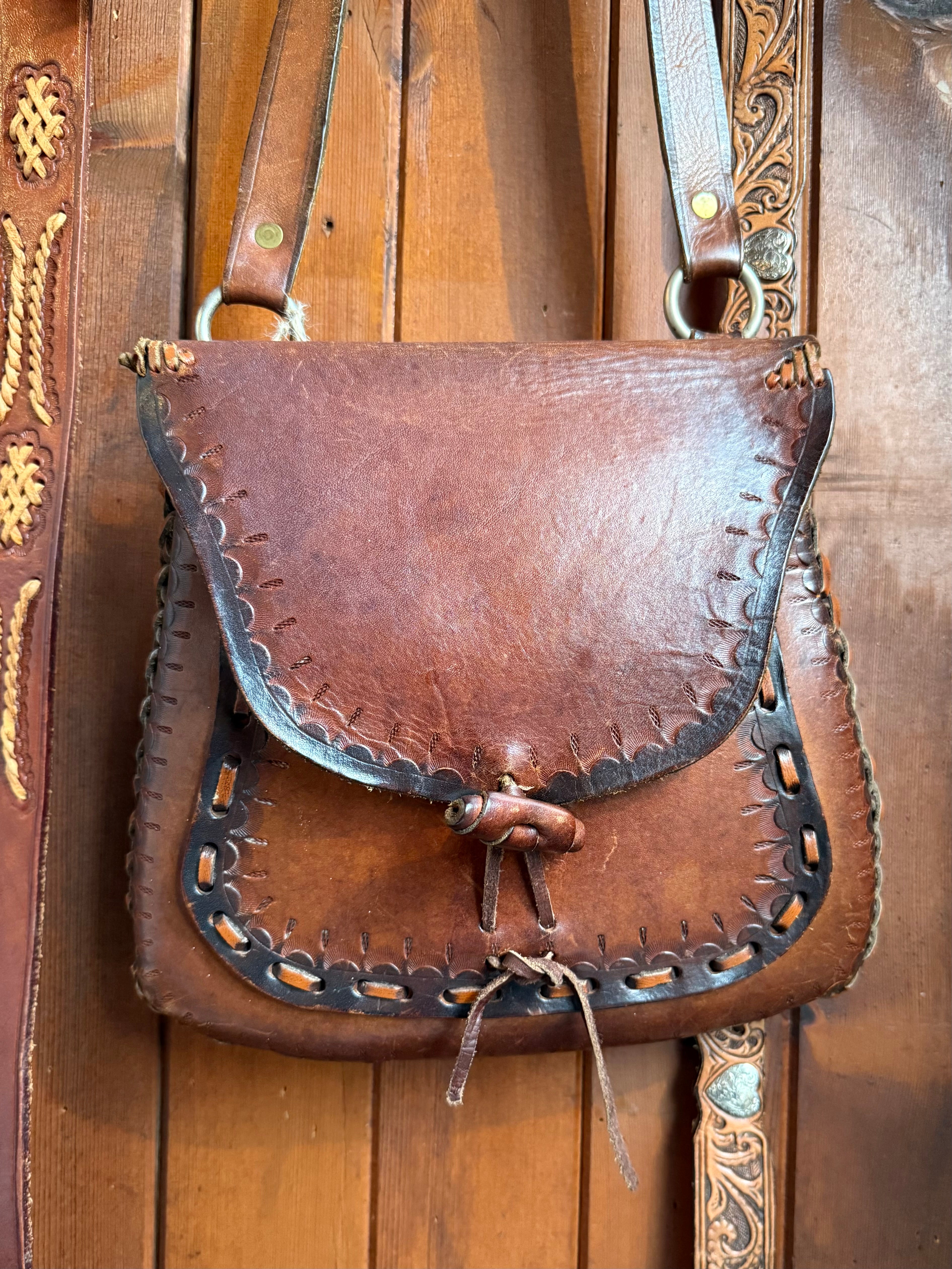 Vintage Handmade Leather Satchel