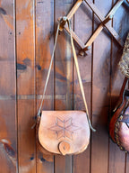 Vintage Star Leather Saddle Bag