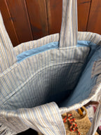 Handmade Quilted Ruffle Bag