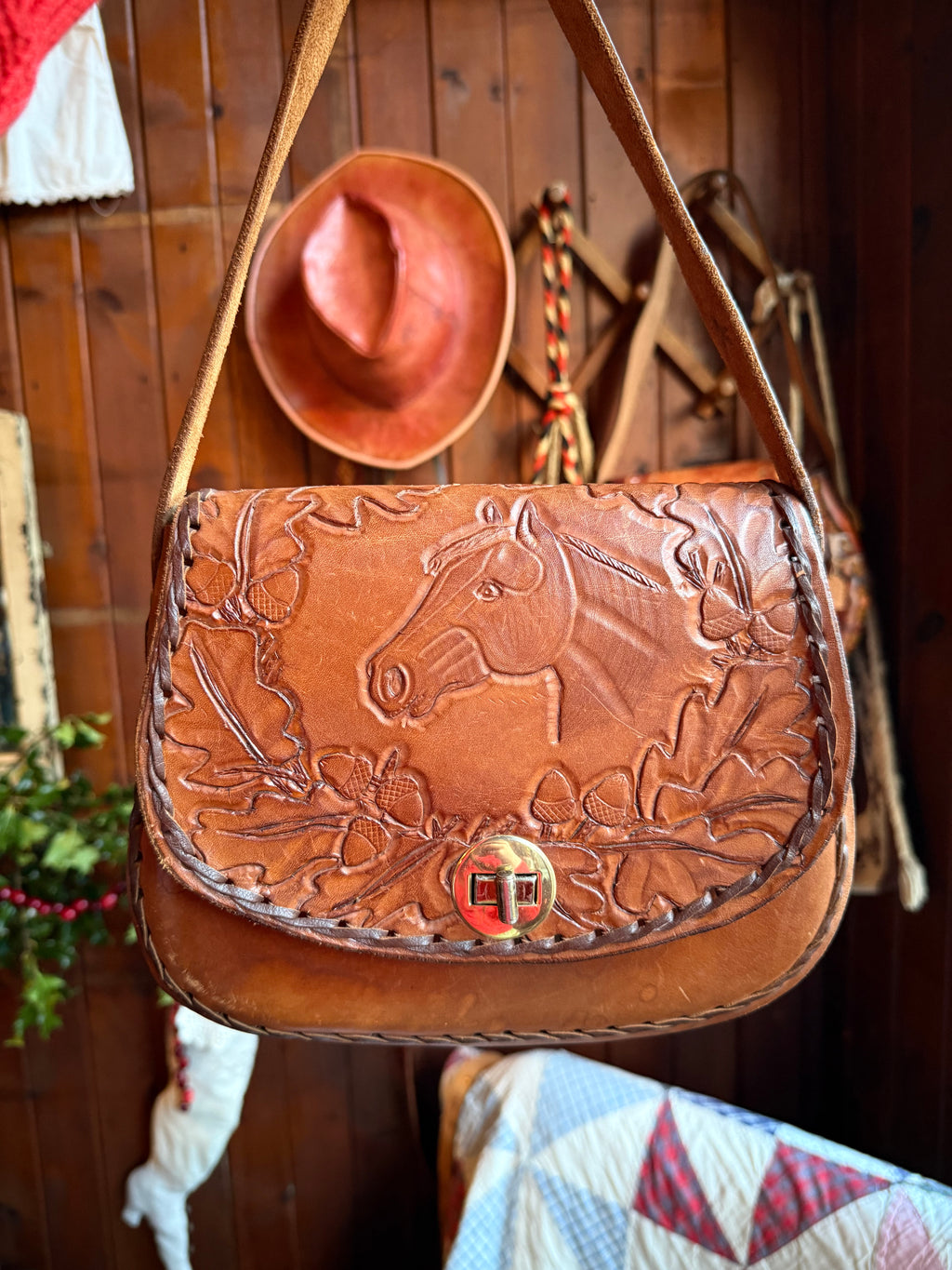 Handmade Leather Vintage Horse Custom Jacquelene Saddle Bag