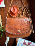 Handmade Leather Vintage Horse Custom Jacquelene Saddle Bag