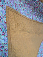 1930s/40s Yellow and Pink Reversible Paisley Quilt