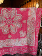 Antique Red Paisley Quilt