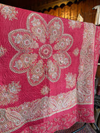 Antique Red Paisley Quilt