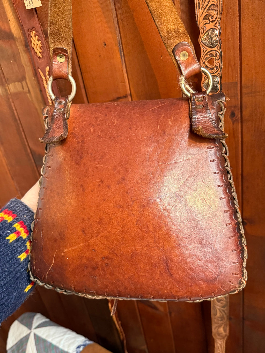 Vintage Handmade Leather Satchel