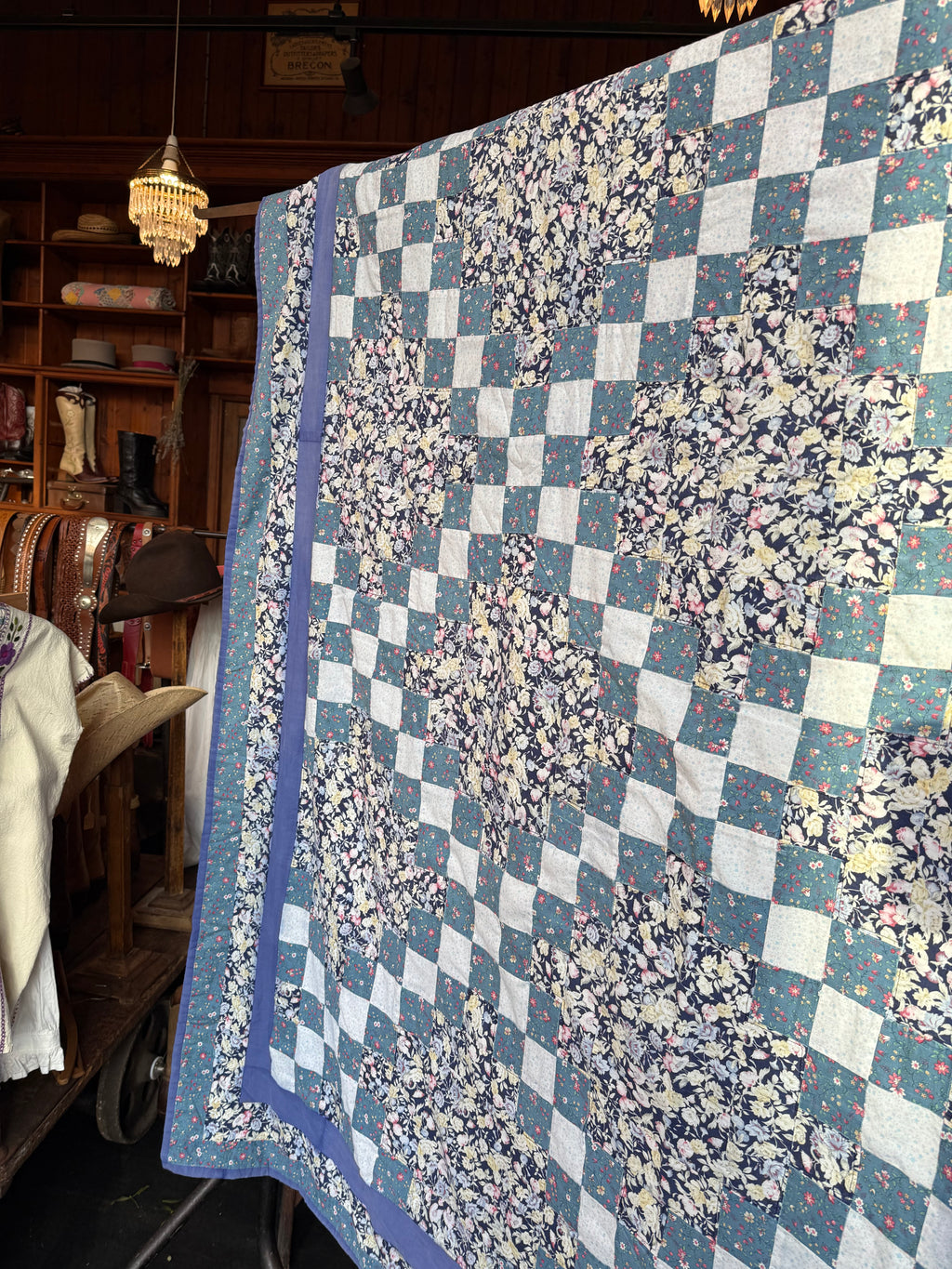 Folk Revival Vintage Patchwork Quilt