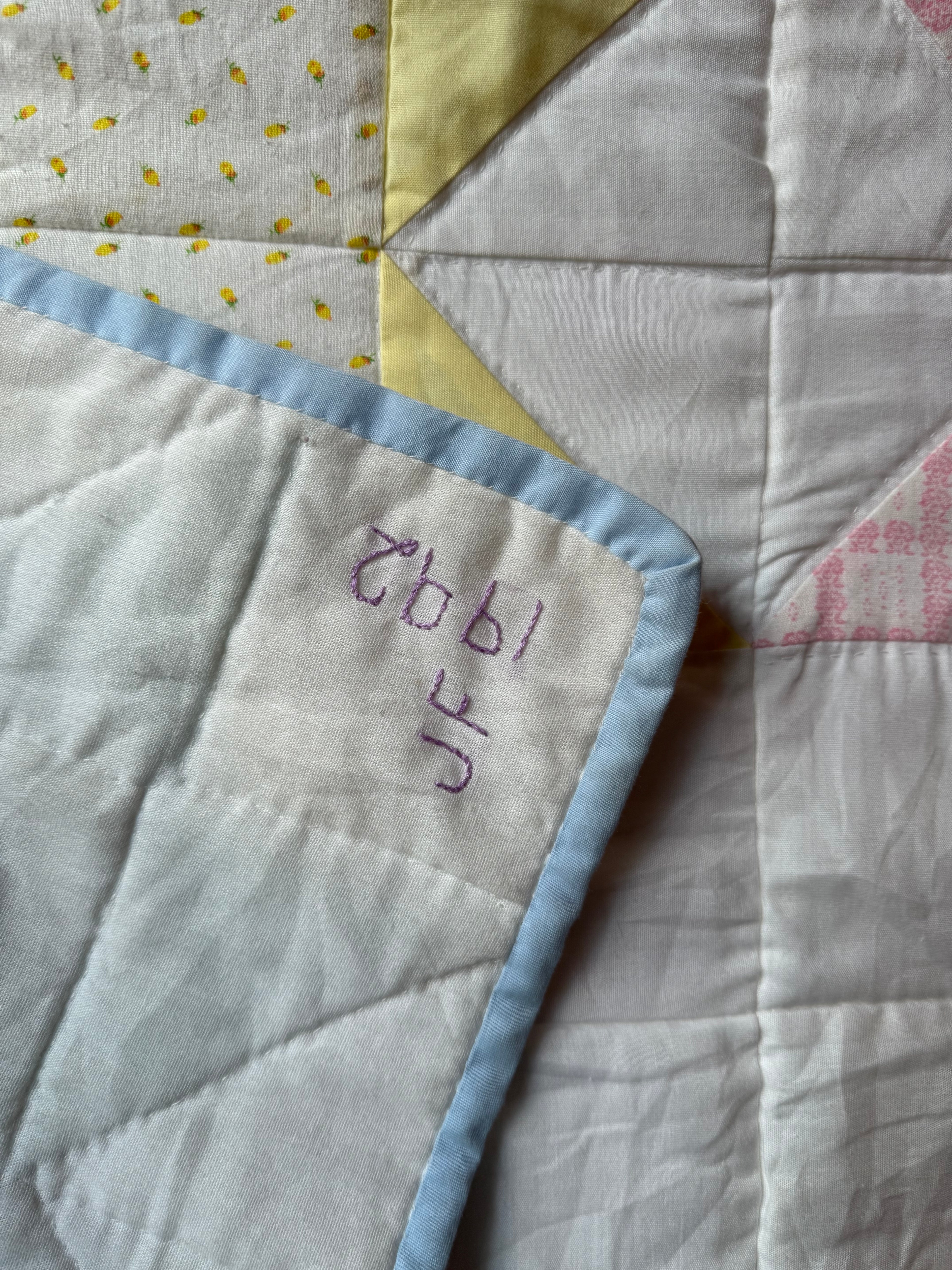 Large Vintage 1993 Handmade Star Quilt