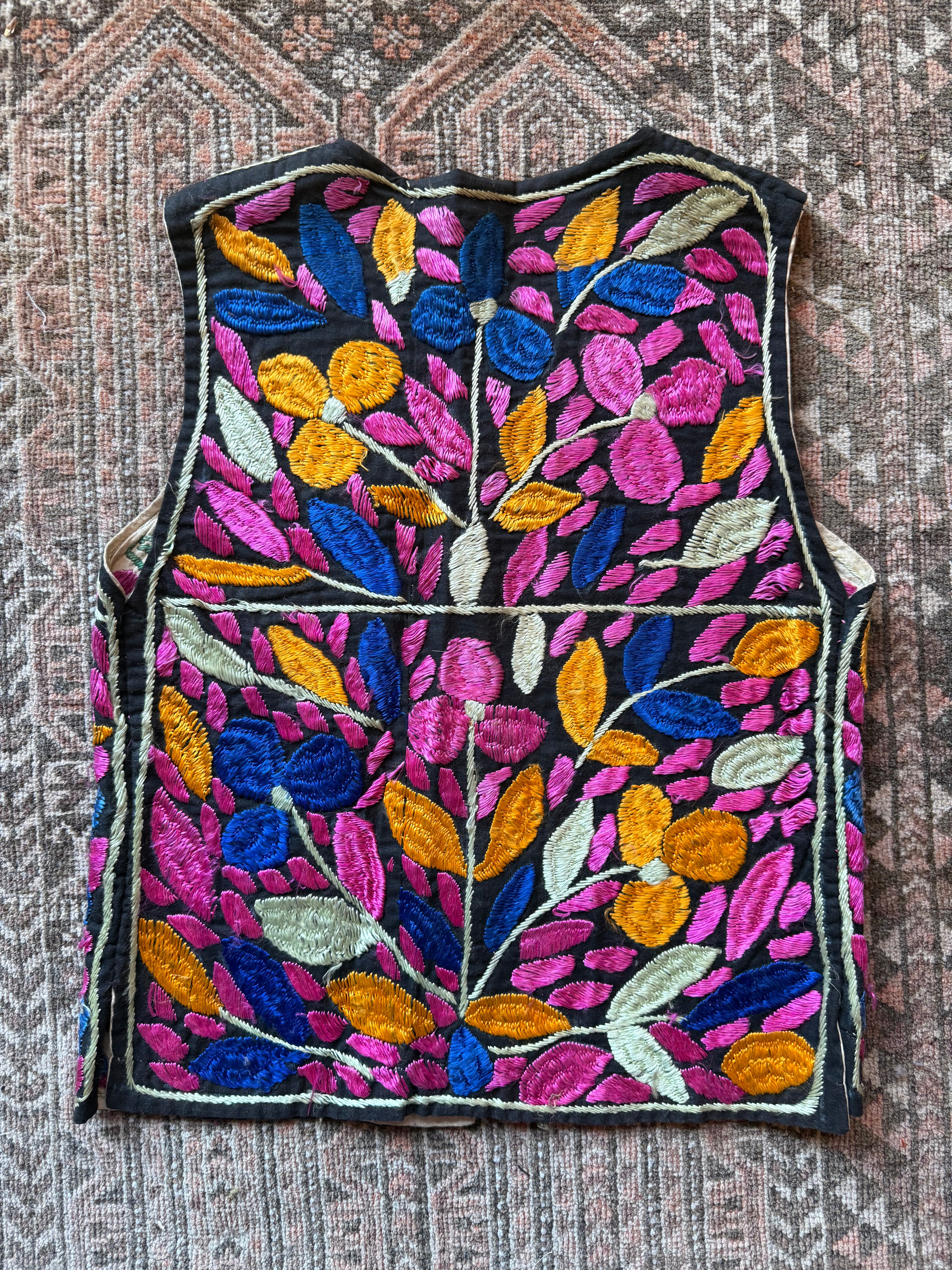 Authentic 1970’s Afghan Hand-embroidered Vest