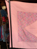 Vintage Pink Paisley Reversible Cotton Quilt