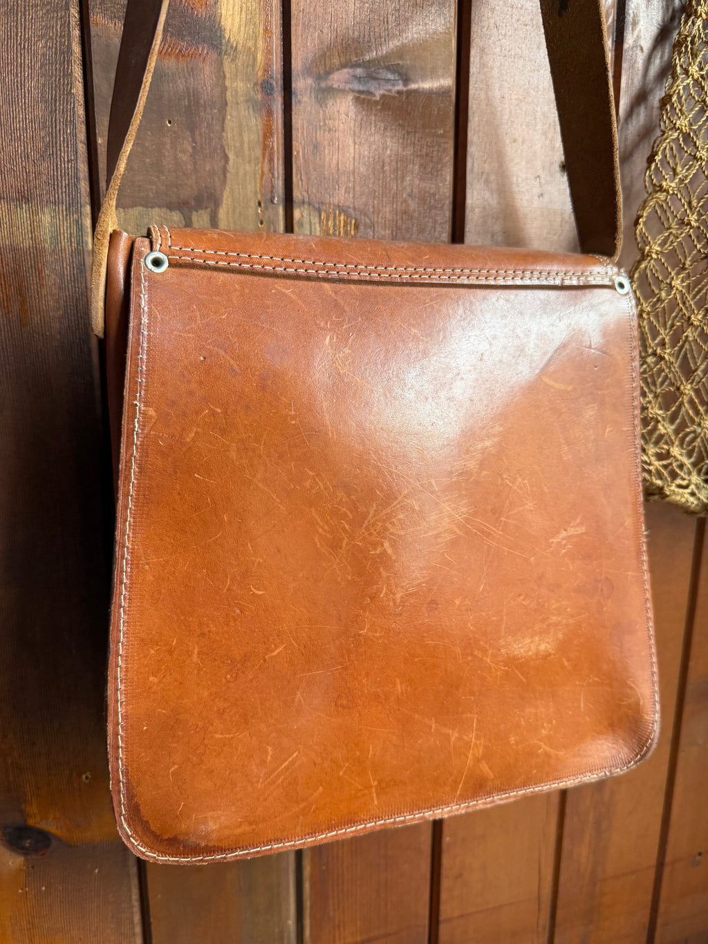 Vintage Handmade Leather Satchel