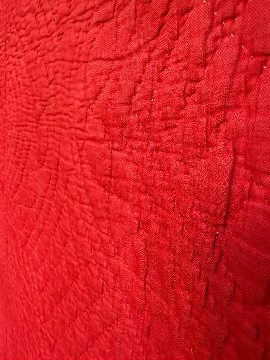 Antique Red Paisley Quilt