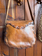 Vintage 1970’s Handcrafted Leather Bag