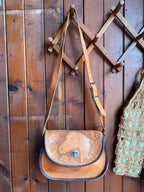 Vintage Handmade Leather Horse Bag
