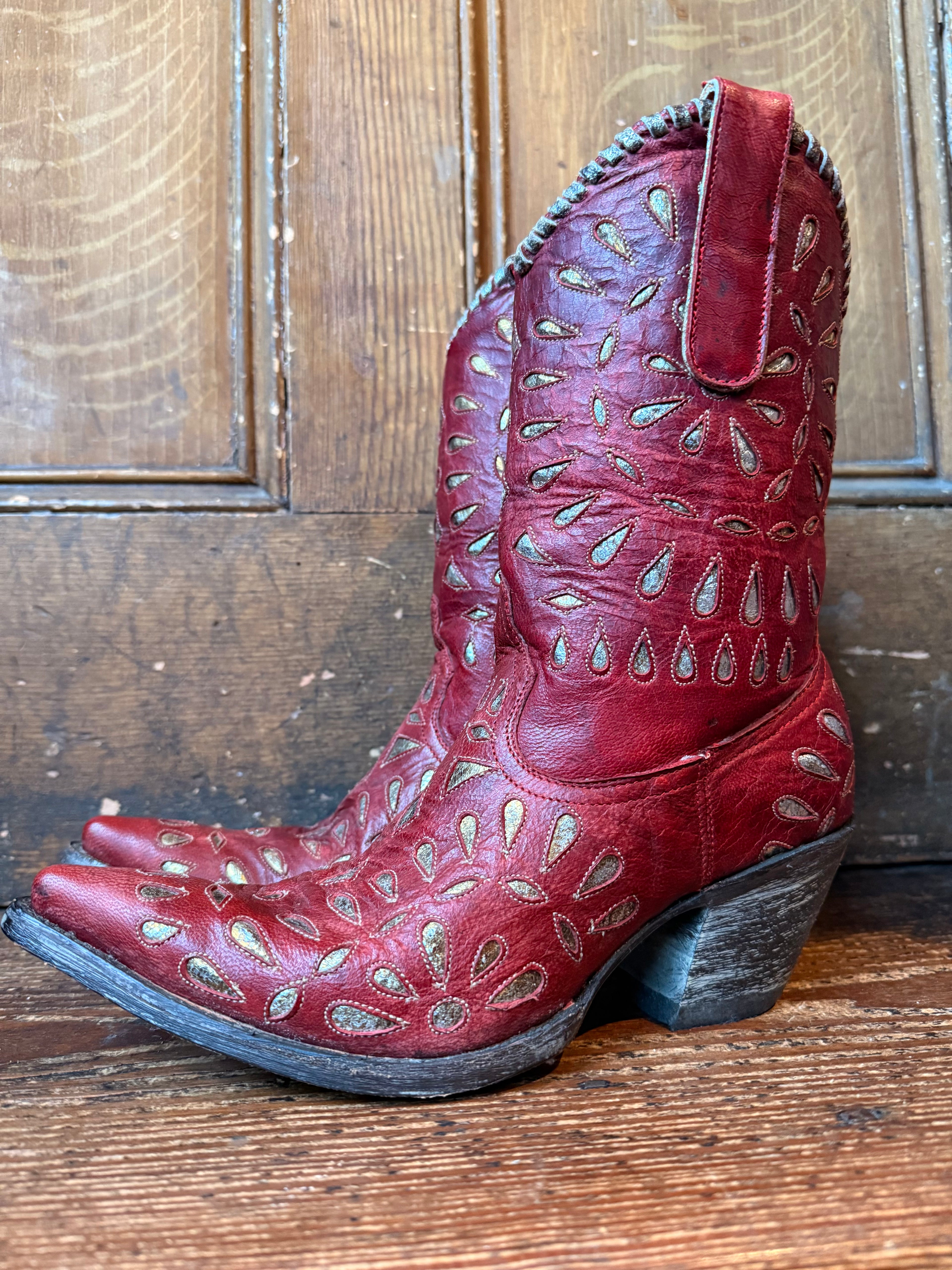 UK 5 - Vintage Red R. Soles x Judy Rothchild