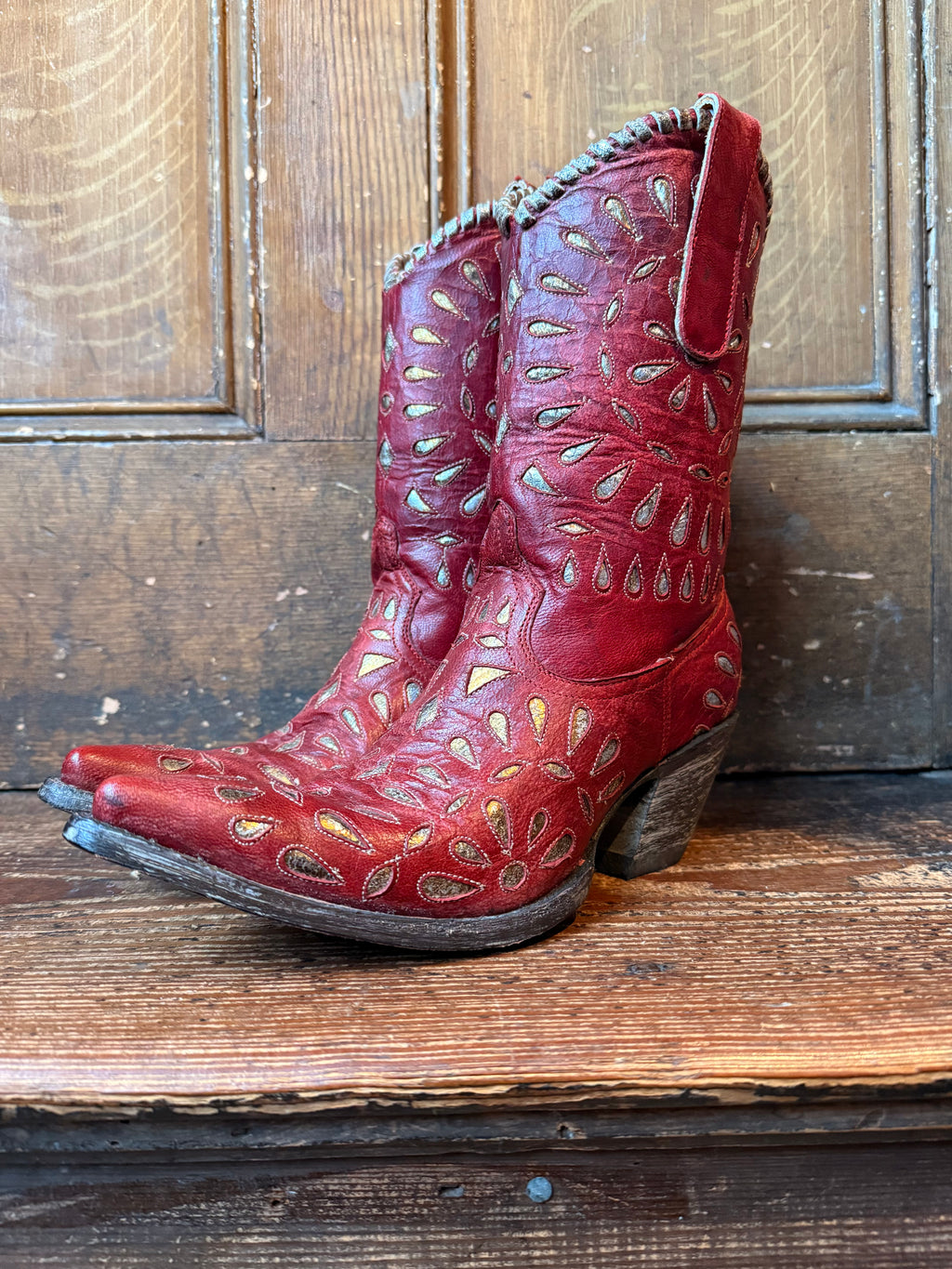 UK 5 - Vintage Red R. Soles x Judy Rothchild