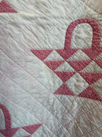 Antique ‘Flower Basket’ Handmade Quilt