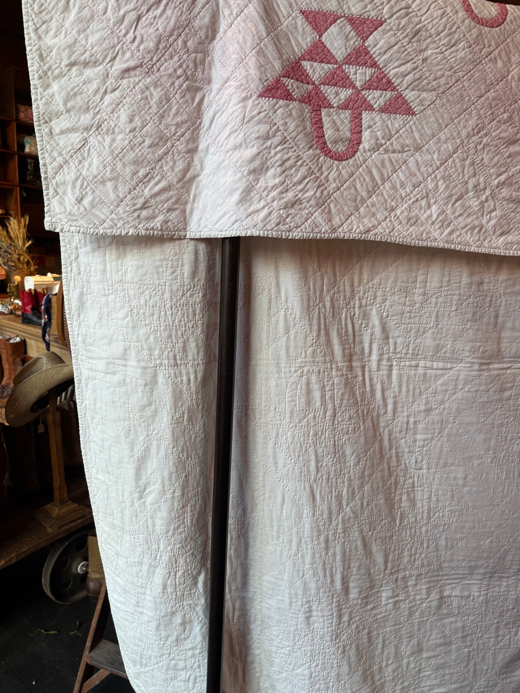 Antique ‘Flower Basket’ Handmade Quilt
