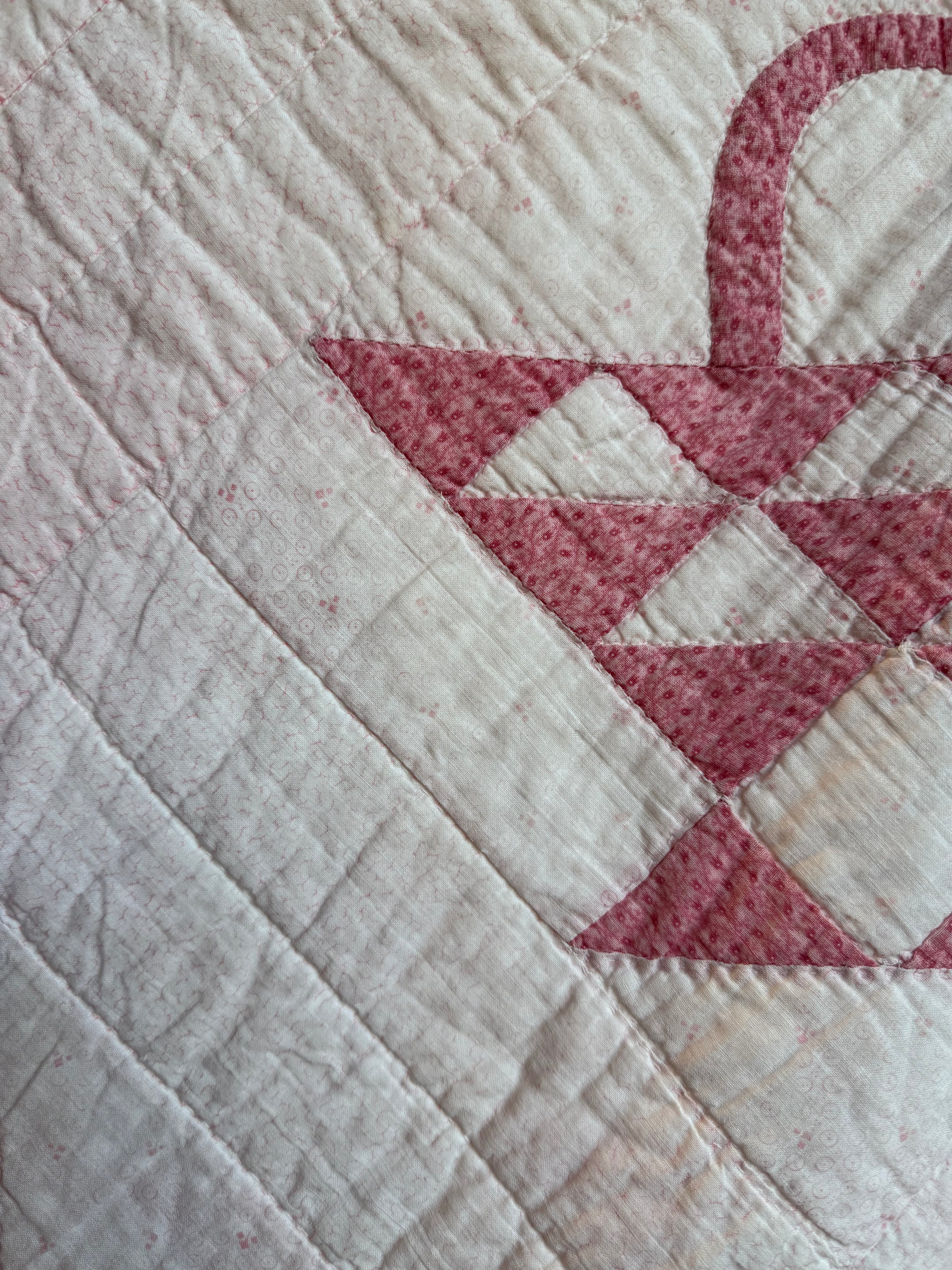 Antique ‘Flower Basket’ Handmade Quilt