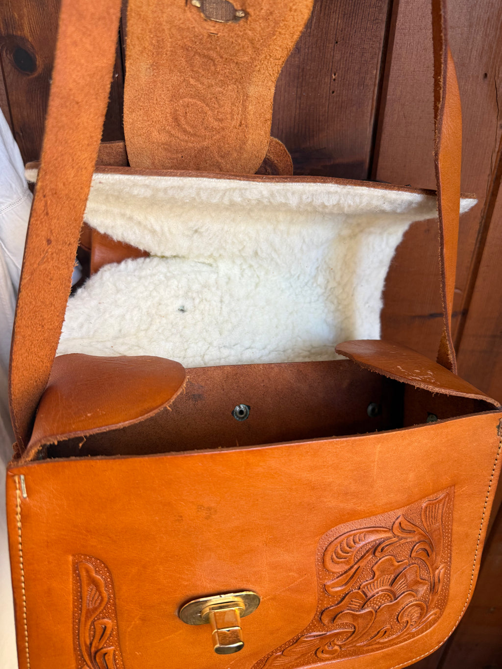 Artisan Large Handcrafted Leather Mini Saddle Bag